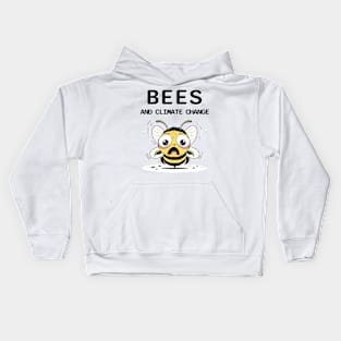 Climate Change Bee Awareness Tee 'Bees and Climate Change' Kids Hoodie